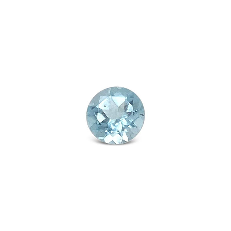 Round Cut Blue Topaz Gemstone (1.02 ct)