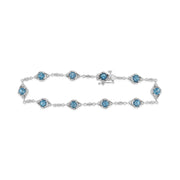 Irisa by Martin Binder Blue Topaz & Diamond Bracelet