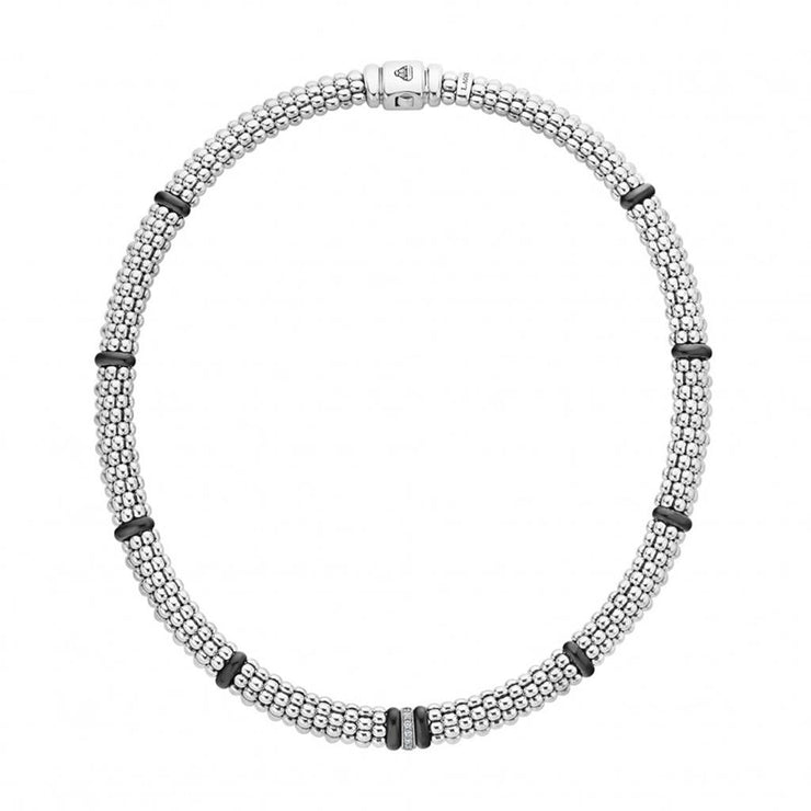 LAGOS Black Caviar Diamond Necklace
