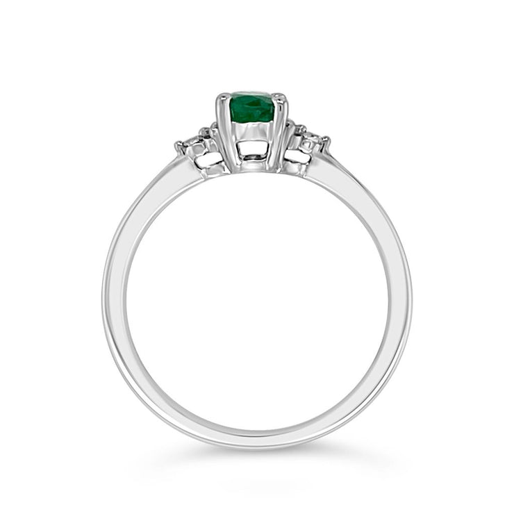 Color by Martin Binder Emerald & Diamond Accent Ring