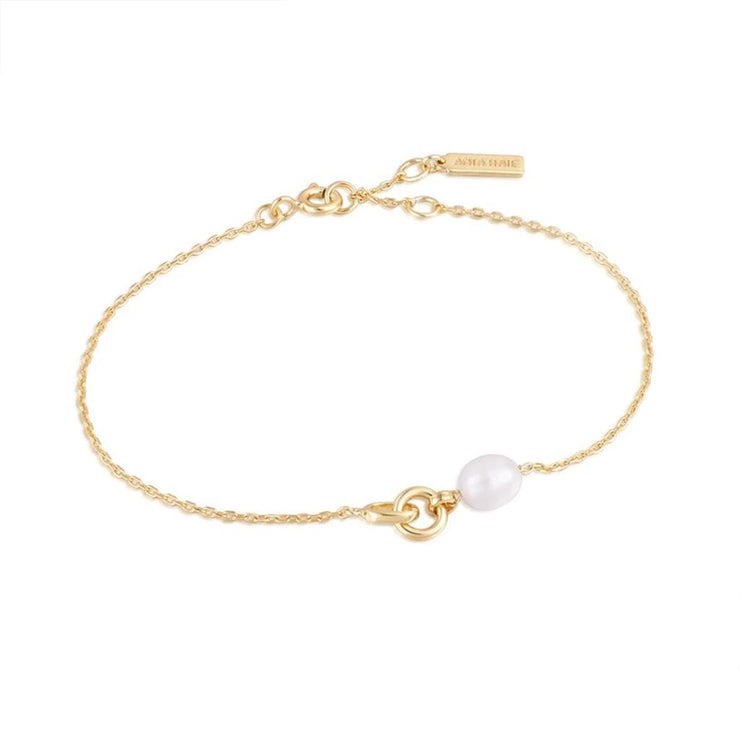 Ania Haie Pearl Link Chain Bracelet