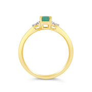 Irisa by Martin Binder Emerald & Diamond Accent Ring