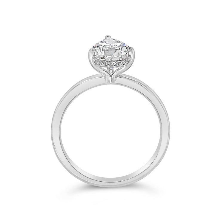 Yes by Martin Binder Platinum Hidden Halo Diamond Engagement Ring (2.12 ct. tw.)