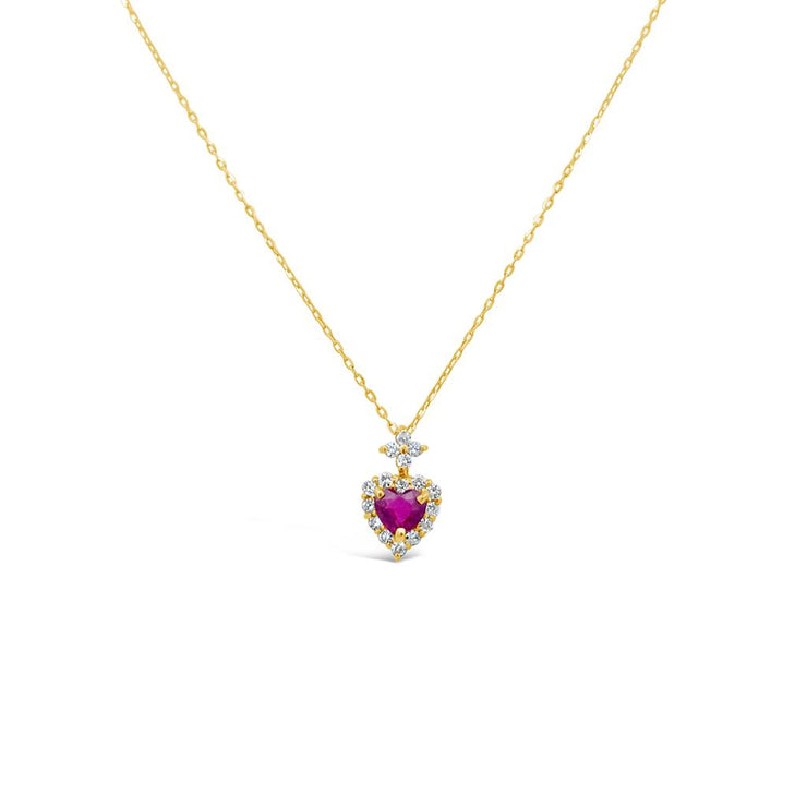Irisa by Martin Binder Heart Ruby & Diamond Necklace