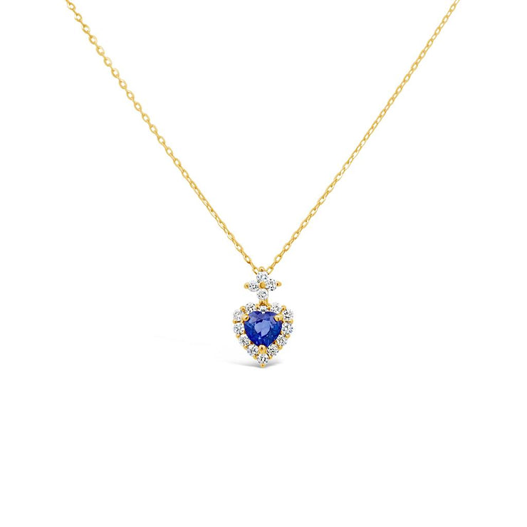 Irisa by Martin Binder Heart Blue Sapphire & Diamond Necklace