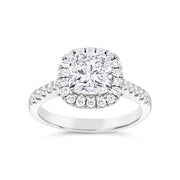 Yes by Martin Binder Cushion Diamond Halo Engagement Ring (2.18 ct. tw.)