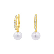 Miyana by Martin Binder Pearl & Diamond Dangle Earrings
