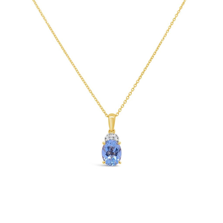 Irisa by Martin Binder Oval Aquamarine & Diamond Necklace