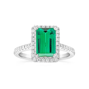 Irisa by Martin Binder Green Tourmaline & Diamond Ring