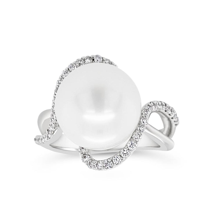 Miyana by Martin Binder South Sea Pearl & Diamond Ring