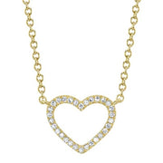 Shy Creation Diamond Heart Necklace (0.06 ct)