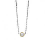 LAGOS Diamond & Caviar Beaded Pendant Necklace