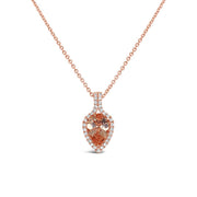 Irisa by Martin Binder Pear Morganite & Diamond Necklace