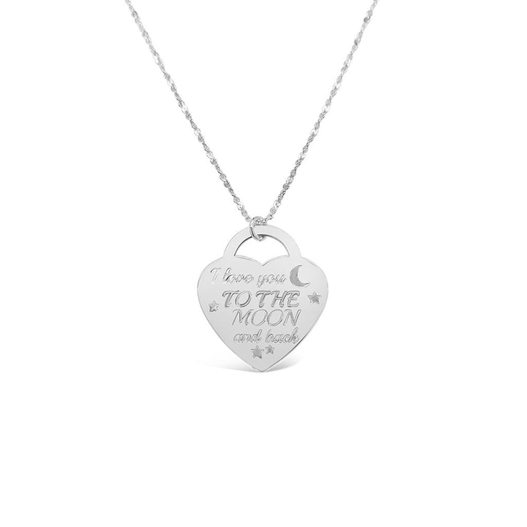 Rox by Martin Binder I Love You to the Moon & Back Heart Necklace