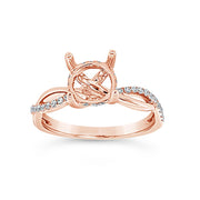 Yes by Martin Binder Rose Twisted Engagement Ring Mounting (0.18 ct. tw.)
