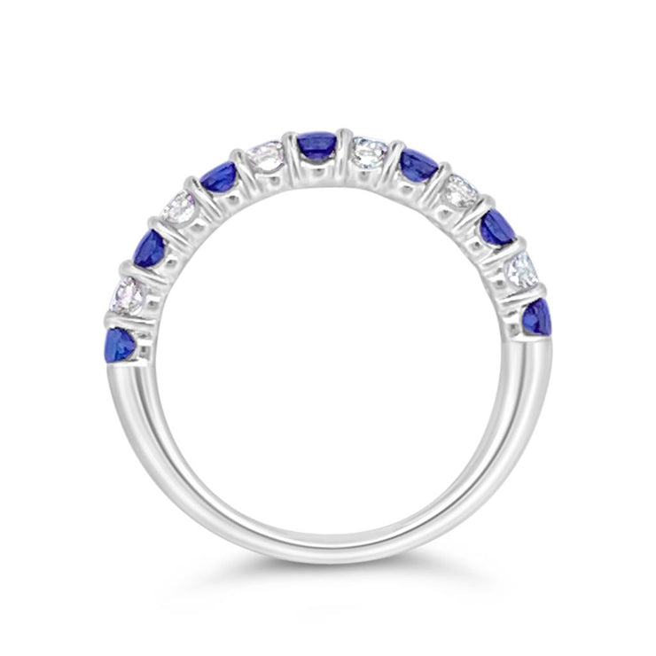 Irisa by Martin Binder Blue Sapphire & Diamond Stacking Ring