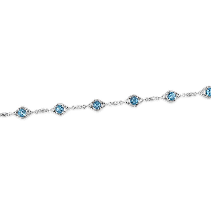 Irisa by Martin Binder Blue Topaz & Diamond Bracelet