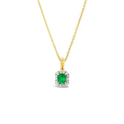 Irisa by Martin Binder Emerald & Diamond Pendant (4mm)