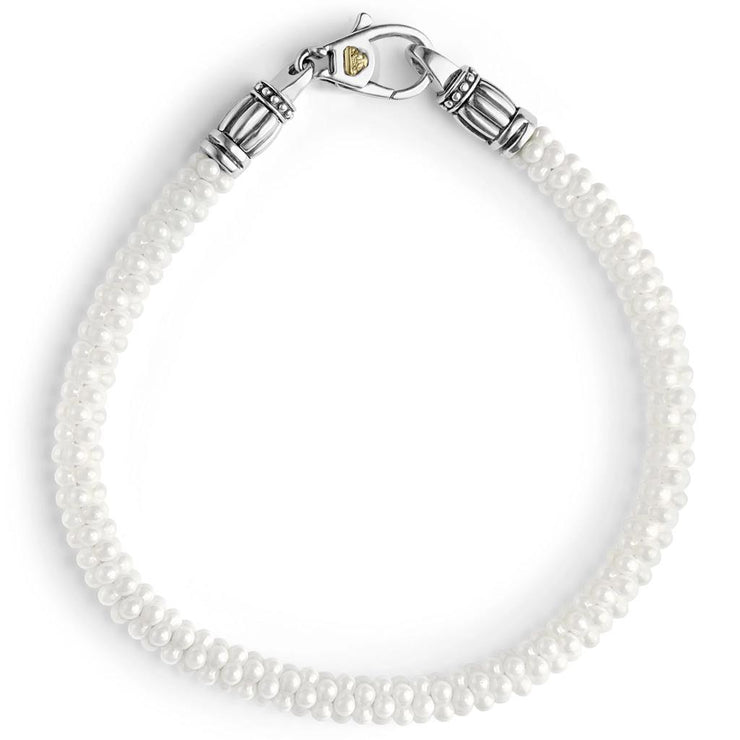 LAGOS White Caviar Beaded Bracelet
