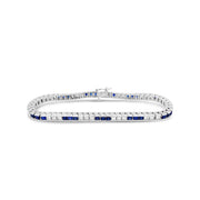 Irisa by Martin Binder Blue Sapphire & Diamond Tennis Bracelet