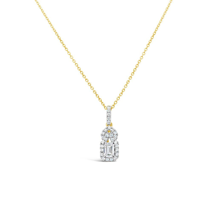 Clara by Martin Binder Emerald Cut Diamond Pendant Necklace (0.46 ct. tw.)