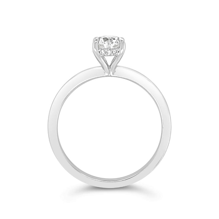 Yes by Martin Binder Oval Solitaire Diamond Engagement Ring (0.81 ct. tw.)