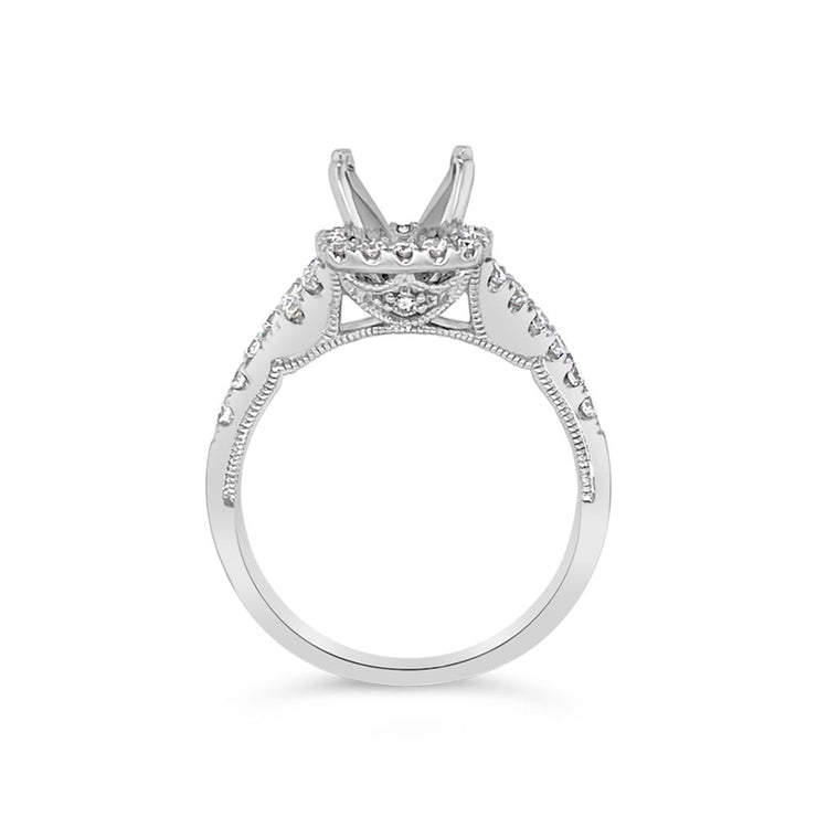 Yes by Martin Binder Semi-Mount Halo Engagement Ring (0.46 ct. tw.)