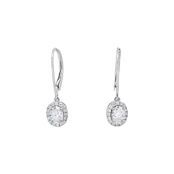 Clara by Martin Binder Oval Diamond Dangle Earrings (0.78 ct. tw.)