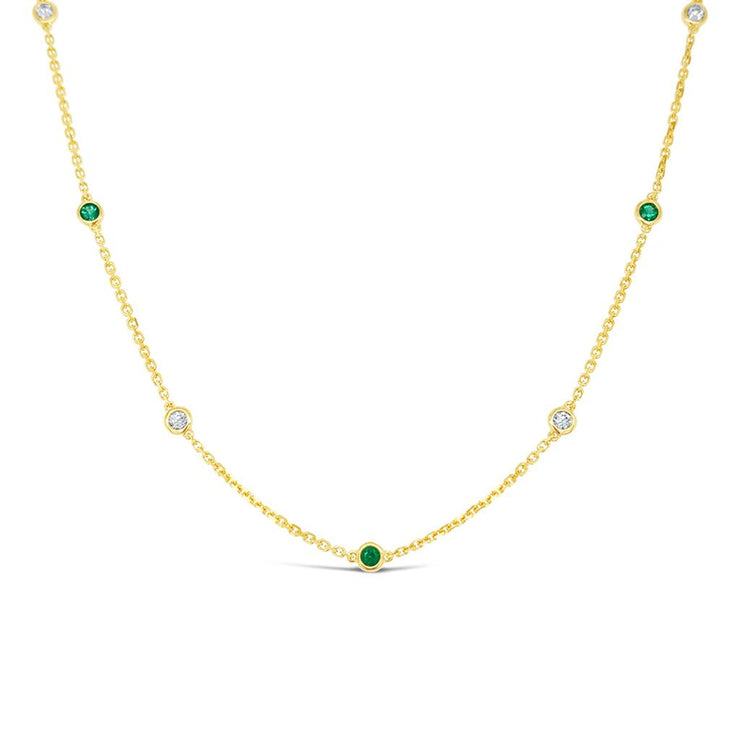 Irisa by Martin Binder Emerald Gemstone By-The-Yard Necklace