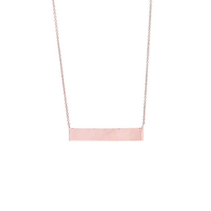 Rox by Martin Binder Rose Engravable Bar Necklace