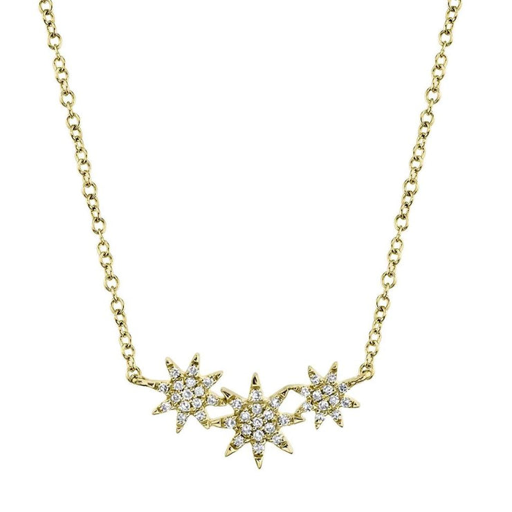 Shy Creation Diamond Star Necklace (0.09 ct)