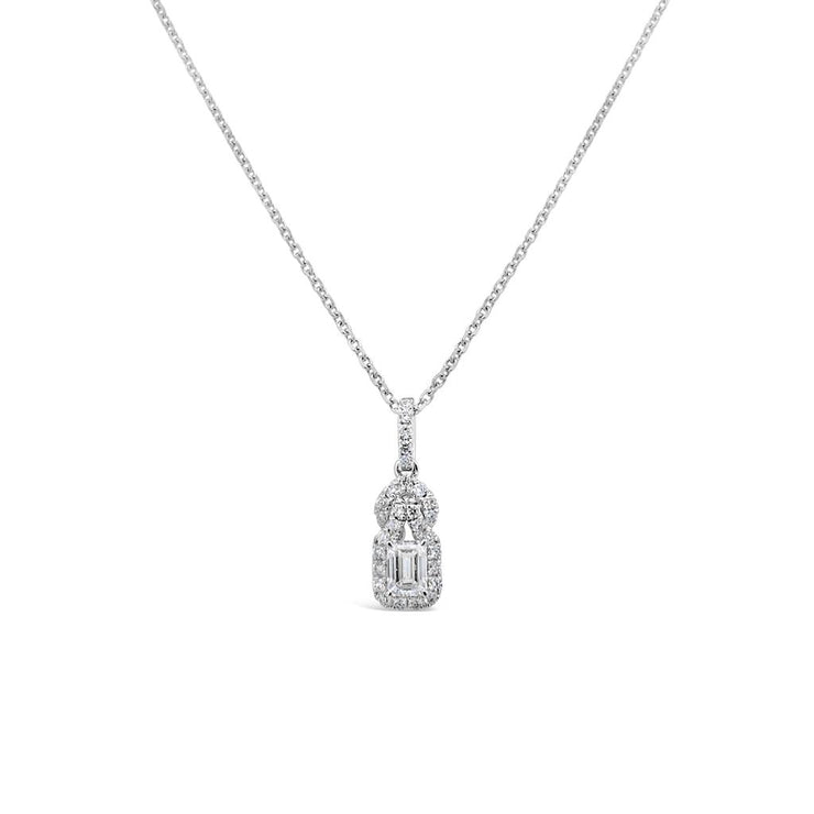 Clara by Martin Binder Emerald Cut Diamond Pendant Necklace (0.42 ct. tw.)