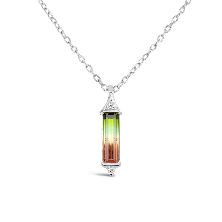 Irisa by Martin Binder Bi-Color Tourmaline & Diamond Necklace