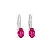 Irisa by Martin Binder Oval Ruby Dangle Earrings