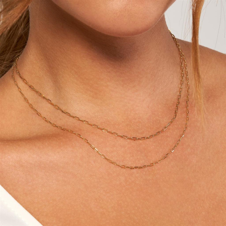Aura by Martin Binder 1.95mm Paper Clip Chain Necklace