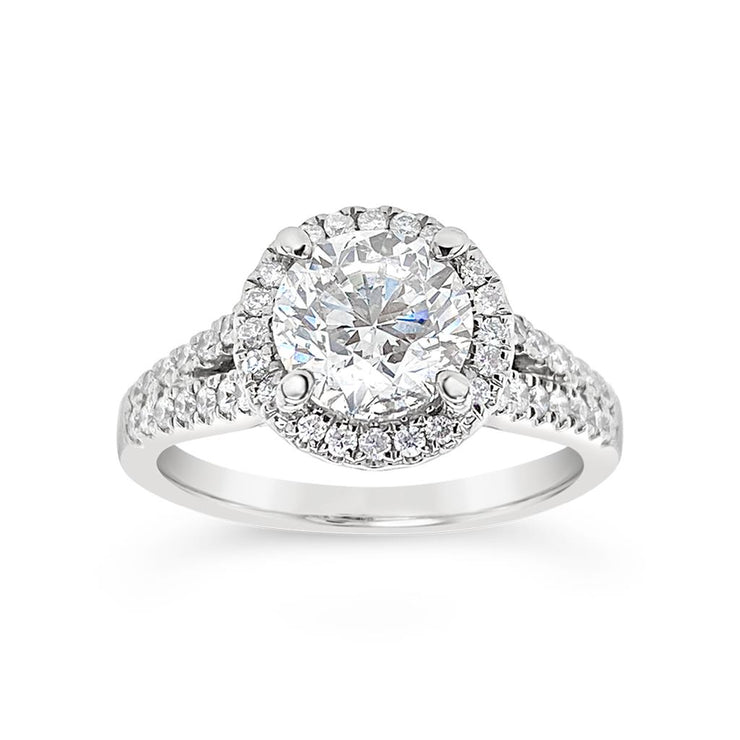 Yes by Martin Binder Diamond Split Shank Engagement Ring Mounting (0.35 ct. tw.)