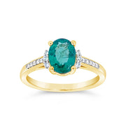 Irisa by Martin Binder Oval Emerald & Diamond Ring