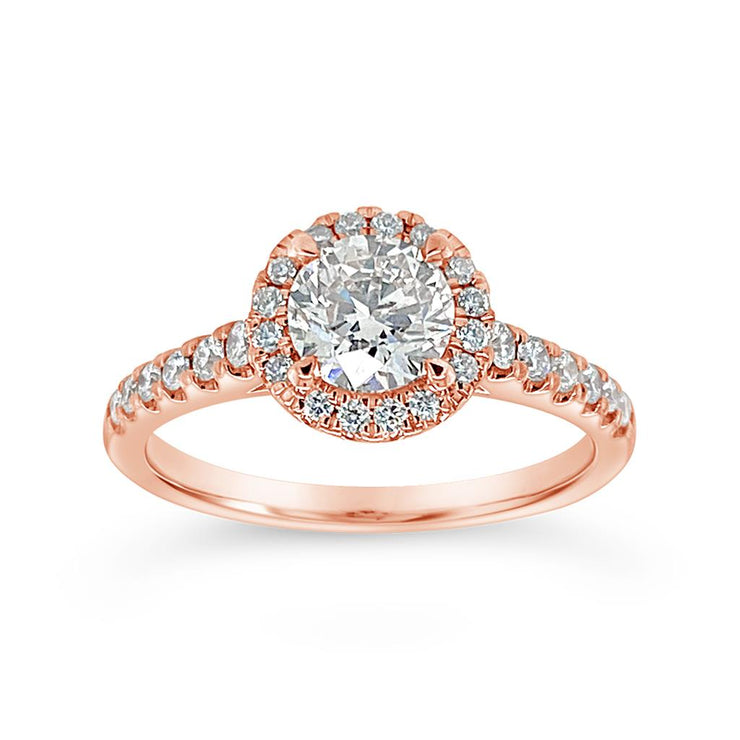 Yes by Martin Binder Rose Halo Diamond Engagement Ring (0.96 ct. tw.)