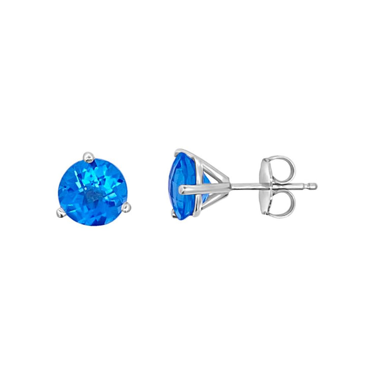 Irisa by Martin Binder Swiss Blue Topaz Stud Earrings
