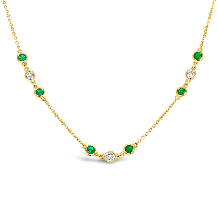 Irisa by Martin Binder Emerald Gemstone By-The-Yard Necklace