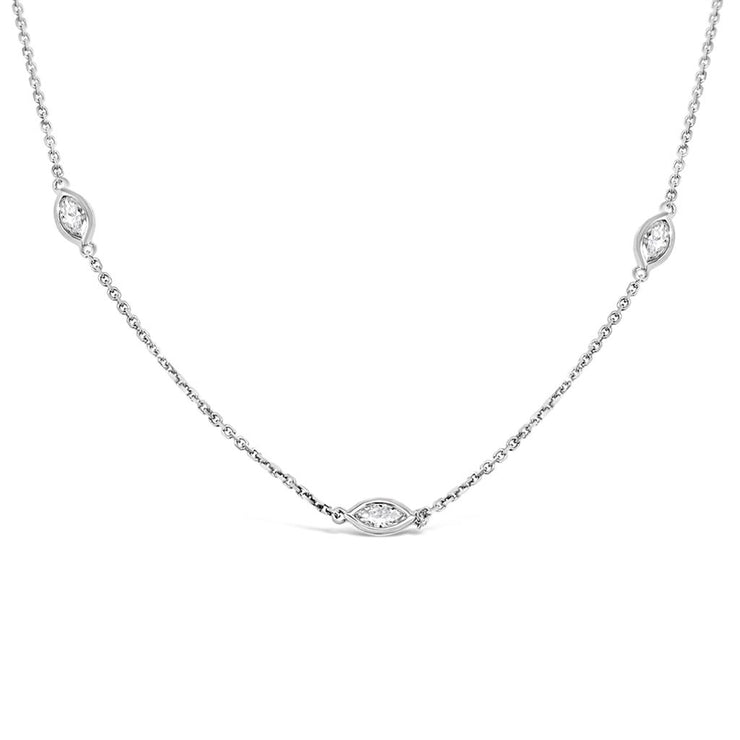 Clara by Martin Binder Marquise Diamond by the Yard Necklace (1.02 ct. tw.)