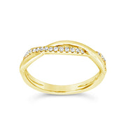 Clara by Martin Binder Diamond Twist Stackable Ring (0.11 ct. tw.)