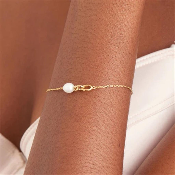 Ania Haie Pearl Link Chain Bracelet