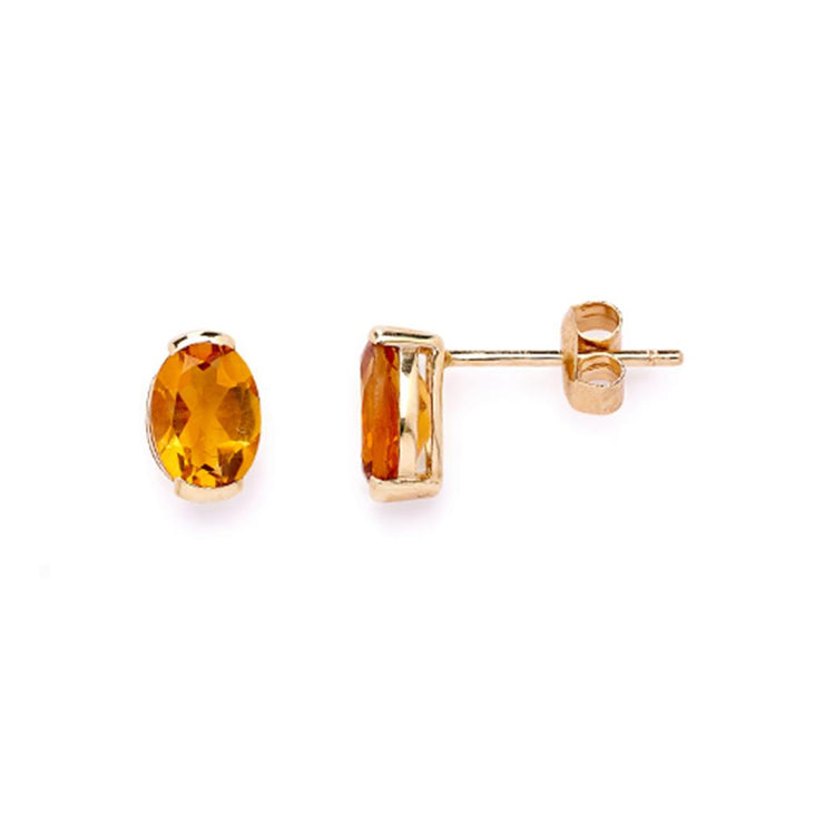 Irisa by Martin Binder 14-Karat Yellow Gold Citrine Quartz Earrings