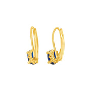 Irisa by Martin Binder Oval Blue Sapphire Dangle Earrings