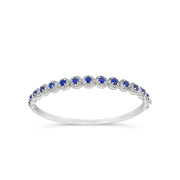 Irisa by Martin Binder Blue Sapphire & Diamond Halo Bangle Bracelet