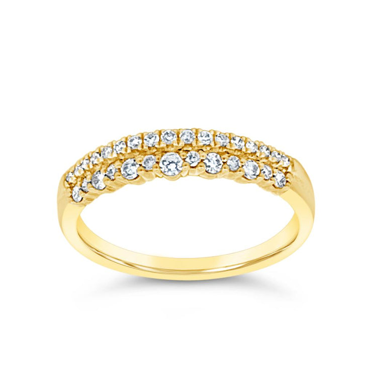 Clara by Martin Binder Diamond Double Row Stacking Ring (0.26 ct. tw.)