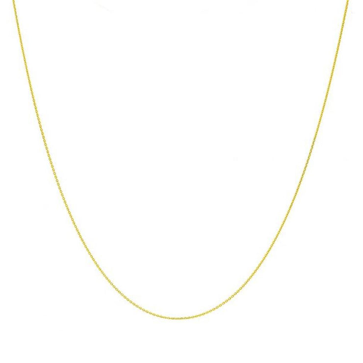 Rox by Martin Binder 1.08mm Yellow Silver Cable Chain Necklace