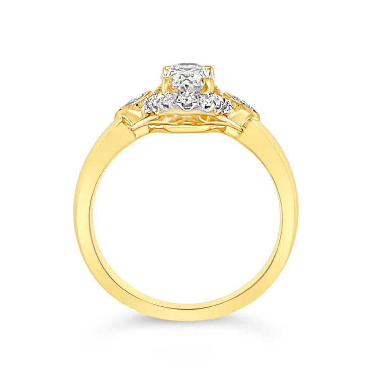 Yes by Martin Binder Oval Halo Diamond Engagement Ring (0.86 ct. tw.)