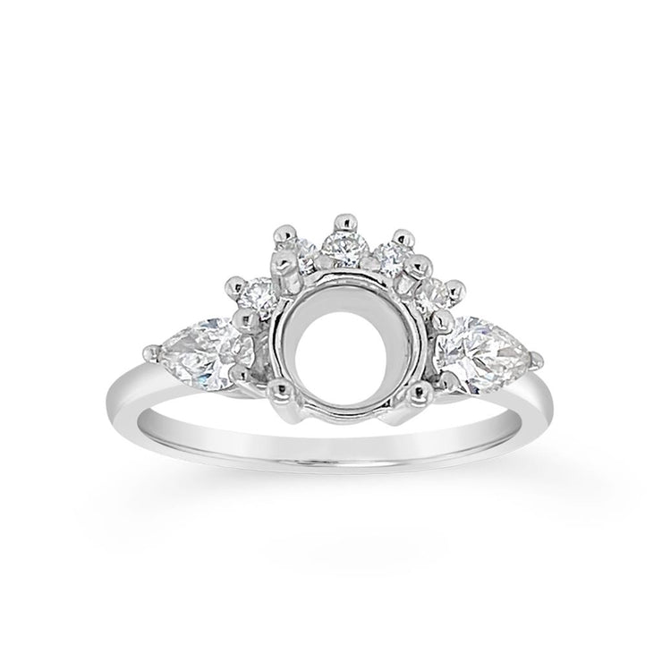 Yes by Martin Binder Semi-Mount Half Halo Engagement Ring (0.55 ct. tw.)